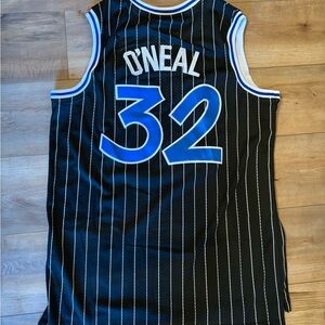 Shaq O’Neal Magic Men’s XL Black and Blue Basketball Jersey